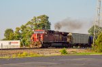 CP AC44CW Locomotive leading a train